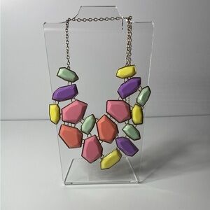 mark. Multicolor Geometric Necklace